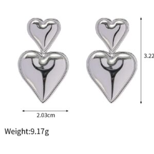 «HEATHER» Waterproof Earrings For Women / Silver Color - Image 4