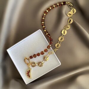 «PomeDREAM» Semi-Fine Chain And Crystal Necklace With Beautiful Pendant - Image 4