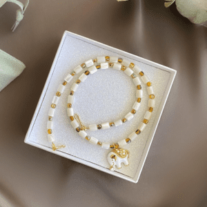 «ELLE» Semi-Fine Natural Shell Necklace⠀ - Image 4
