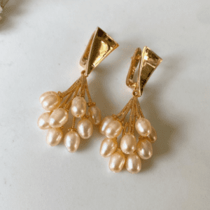 «BUQUETTE» Semi-Fine Luxury Earrings- English Lock - Image 5