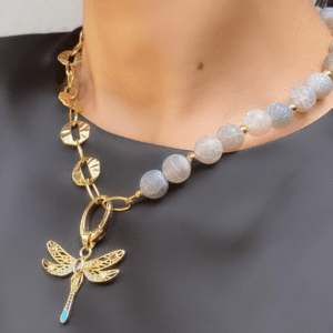 «StrekoZA» Semi-Fine Luxury Natural Stone & Chain Necklace ⠀ - Image 5