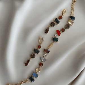 «INCA TREASURES» Choker Necklace & Earrings Luxury Jewellery Set 1 - Image 4