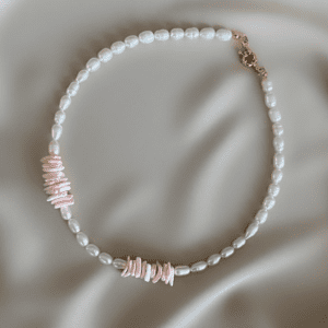 «MARINE» - Semi-Fine Luxury Pearl And Shell Stone Choker Necklace ⠀ - Image 3