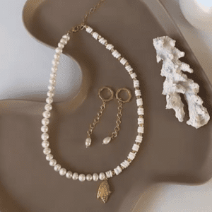 «HAVANA» Semi-Fine Natural Pearl & Shell Trendy Necklace - Image 6