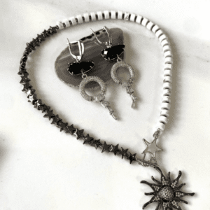 «BLACK SUN» Semi-Fine Natural Stone Luxury Necklace ⠀ - Image 6