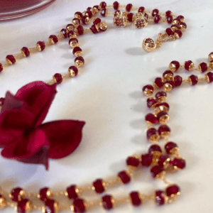 «POMEGRANATE WINE» Luxury Crystal Necklace And Earrings Jewellery Set⠀ - Image 9