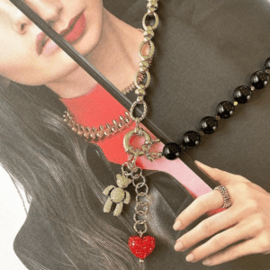 «MISHKA VINOVEN» Semi-Fine Trendy Natural Stone And Chain Necklace - Image 2