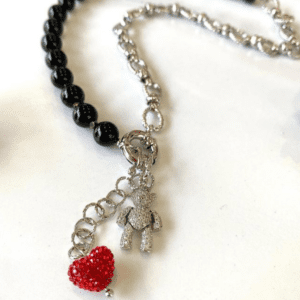 «MISHKA VINOVEN» Semi-Fine Trendy Natural Stone And Chain Necklace - Image 5