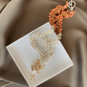 «FLYING FAIRY» Semi-Fine Natural Stone And Chain Luxury Necklace With Swarovski Crystal Pendant⠀ - Image 7