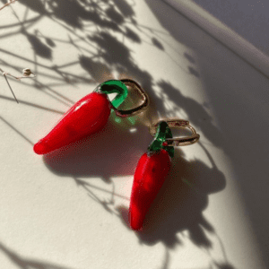 «SPICE GIRL» Trendy Earrings Murano Glass - Congo Lock - Image 4