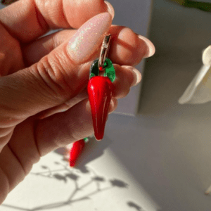 «SPICE GIRL» Trendy Earrings Murano Glass - Congo Lock - Image 5