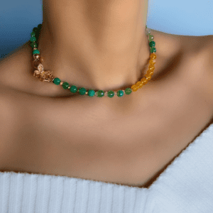 «SUMMER TIME» Natural Stone Luxury Necklace And Earrings Jewellery Set⠀ - Image 4