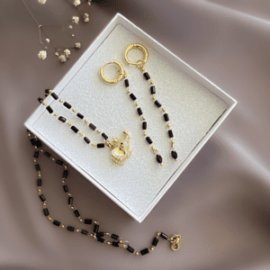 «DAMBO» Natural Stone Choker Necklace And Earrings Jewellery Set⠀ - Image 2