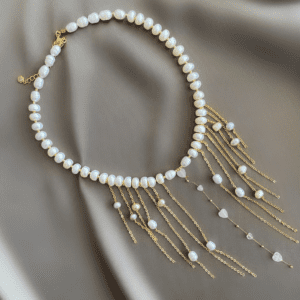 «PRESTIGE» Semi-Fine Natural Pearl Luxury Necklace - Image 5