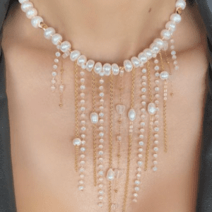 «PRESTIGE» Semi-Fine Natural Pearl Luxury Necklace - Image 6