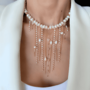 «PRESTIGE» Semi-Fine Natural Pearl Luxury Necklace - Image 7
