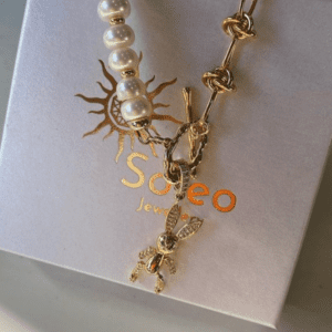 «NU, POGODI!» Luxury Semi-Fine Natural Pearl And Stone Trendy Necklace - Image 5