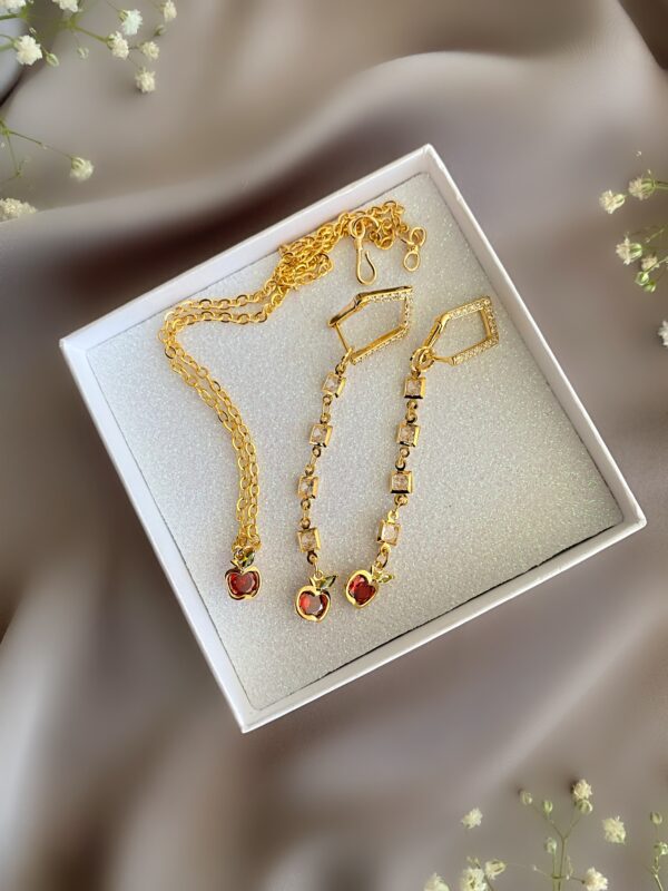 «CORTLAND» Semi-Fine Choker Necklace & Earrings Jewellery Set
