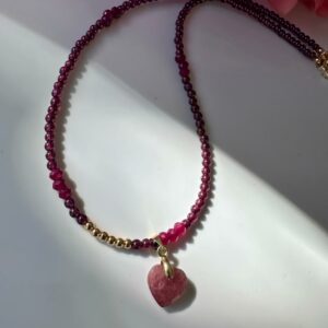Natural Agate Necklace Luxurious "AMOR" 1 - Image 3