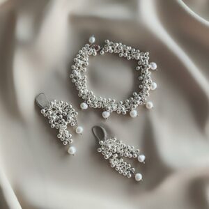 «NYMPH'S  TEAR» Luxury Semi-Fine Bracelet And Earrings Jewellery Set ⠀ - Image 3